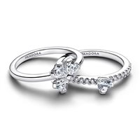 Anello Pandora Donna Stone Cluster in Argento Cubic Zirconia 194507C01-52 - 194507C01-52